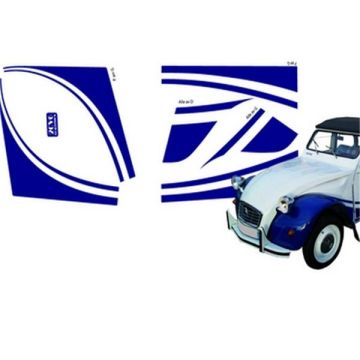 ENSEMBLE ADHÉSIF POUR CHARLESTON (2CV BLEU AZUR)