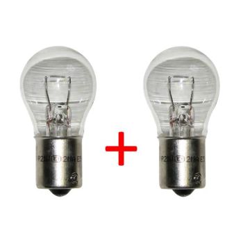 LOT DE 2 AMPOULES 12 VOLTS - 21/5 W