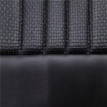 GARNITURE DE BANQUETTE ARRIERE EN SKAÏ NOIR TRESSE POUR MÉHARI