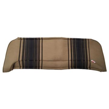 PLAGE ARRIERE 2CV TISSU MARRON RAYE