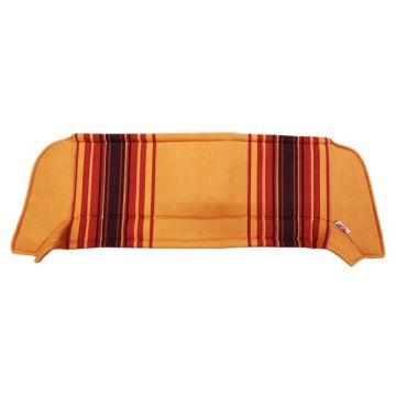 PLAGE ARRIERE 2CV TISSU ORANGE RAYE