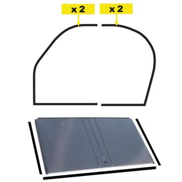 ENSEMBLE COMPLET JOINTS 2CV AM (PORTES SUICIDES)