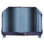 GARNITURE BANQUETTE ARRIERE TISSU BLEU RAYE