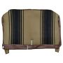 GARNITURE BANQUETTE ARRIERE TISSU MARRON RAYE